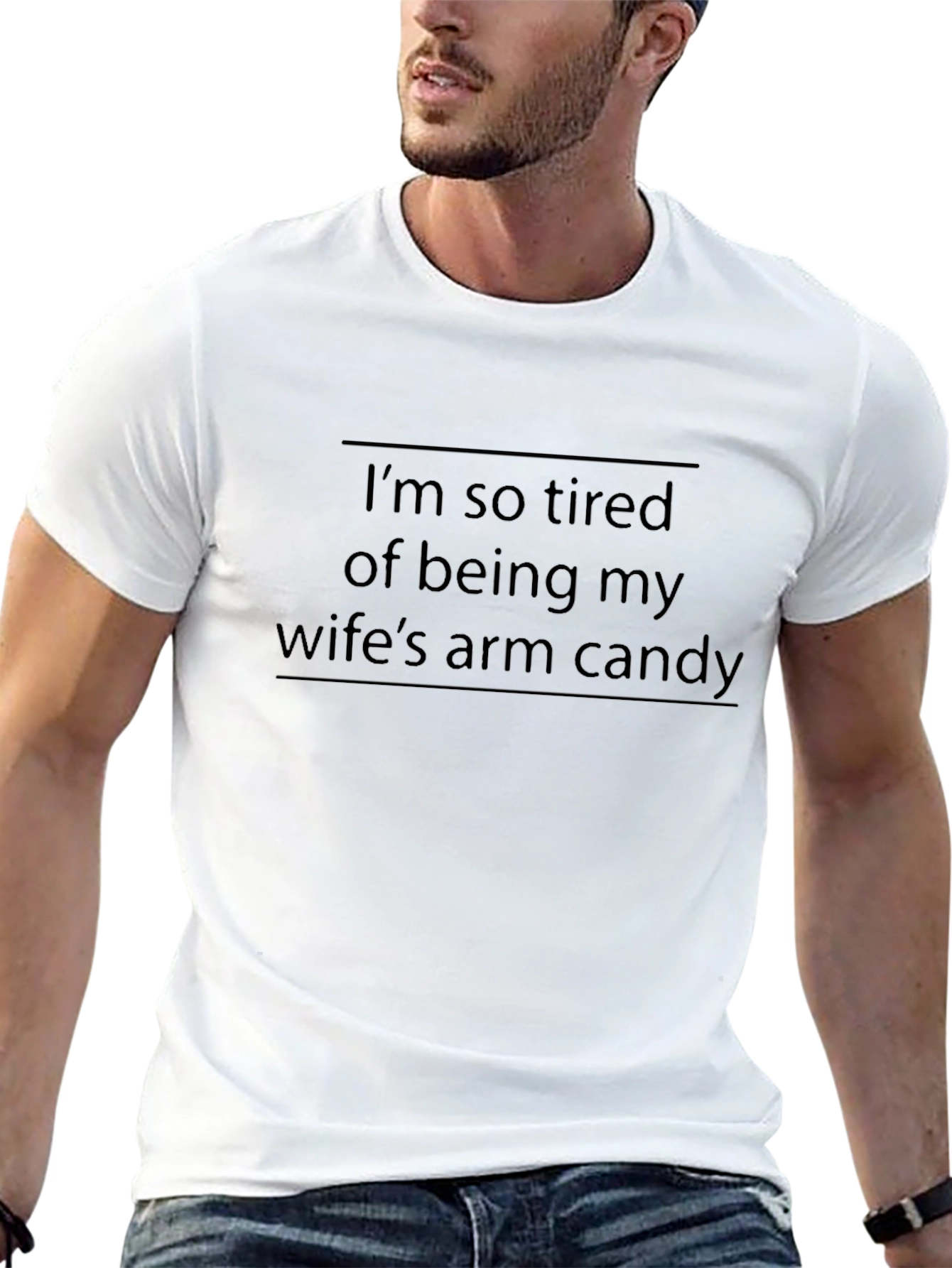 Wifes Arm Candy Funny Graphic T-Shirt