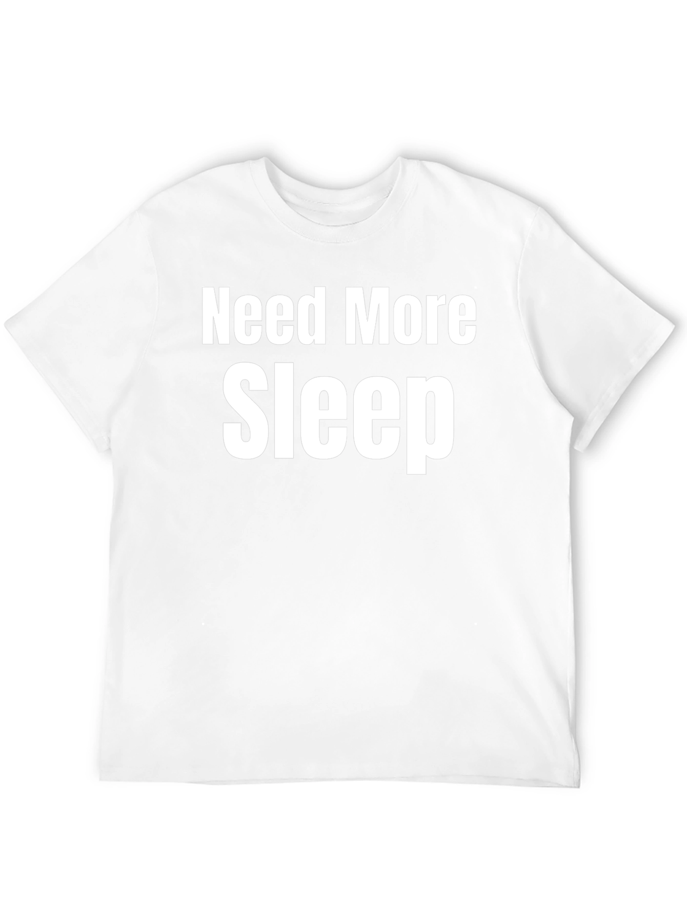 Need More Sleep T-Shirt - Black Casual Tee