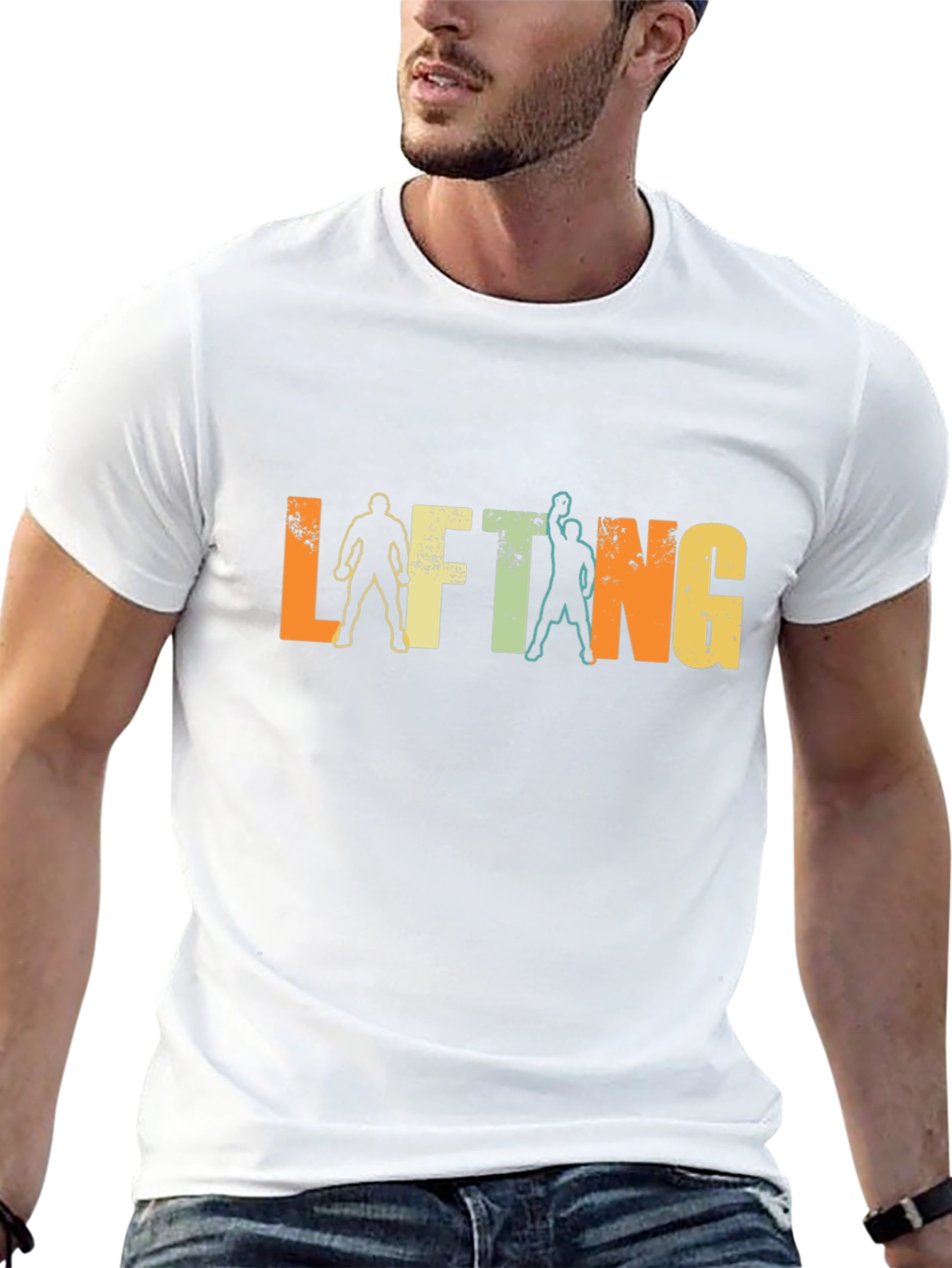 Retro Lifting Graphic T-Shirt