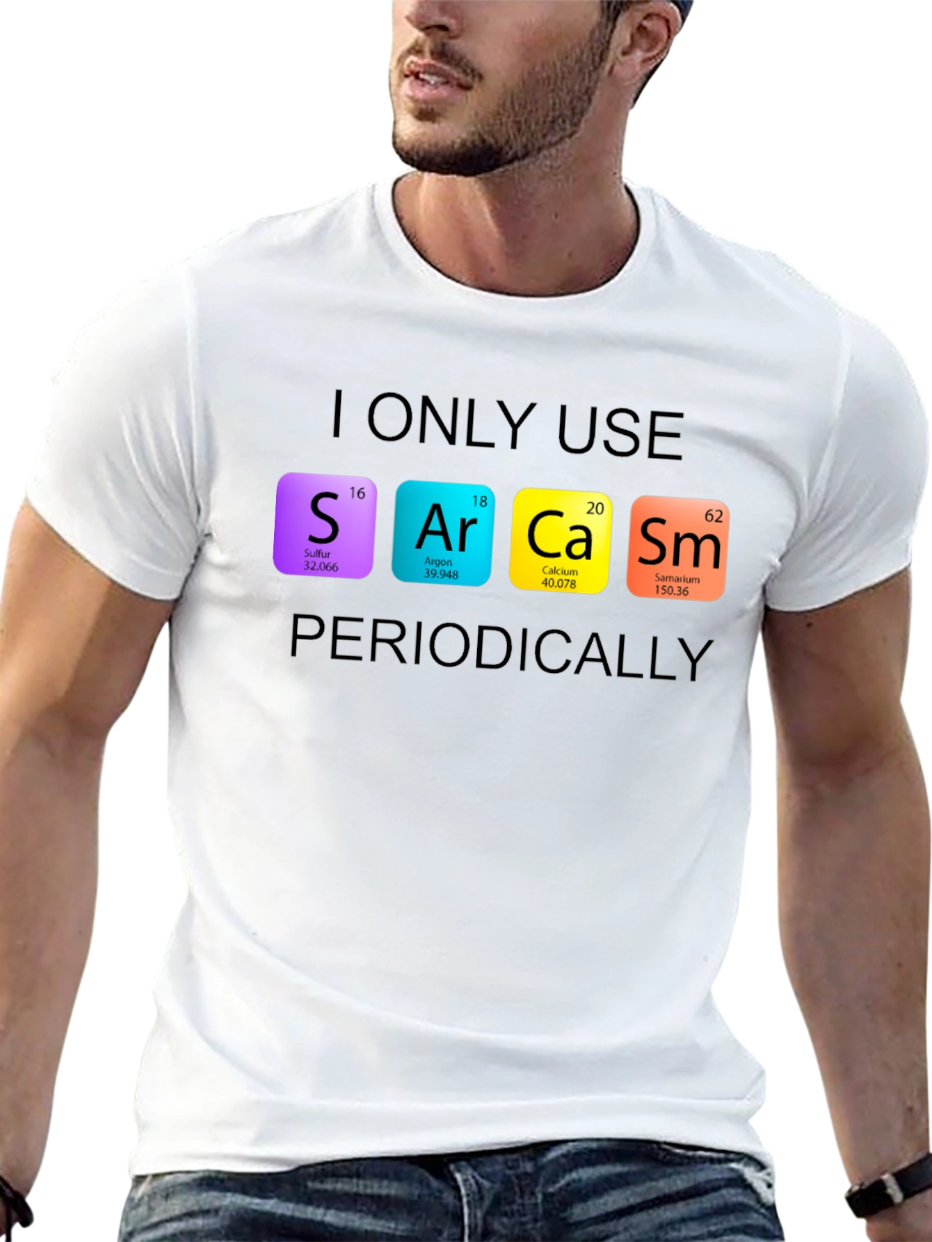 Sarcasm Periodic Table Graphic Tee