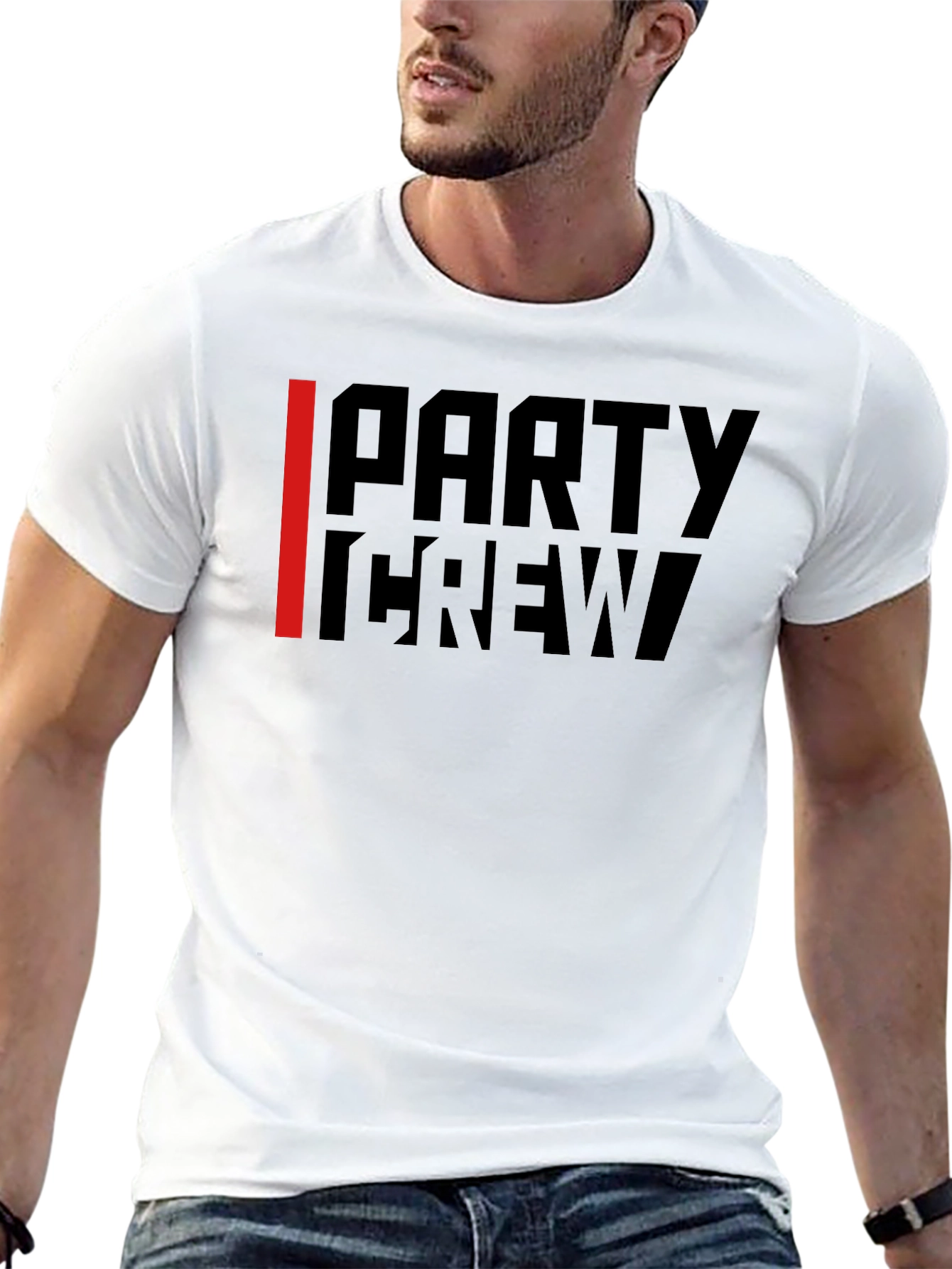 Party Crew Black Graphic Tee