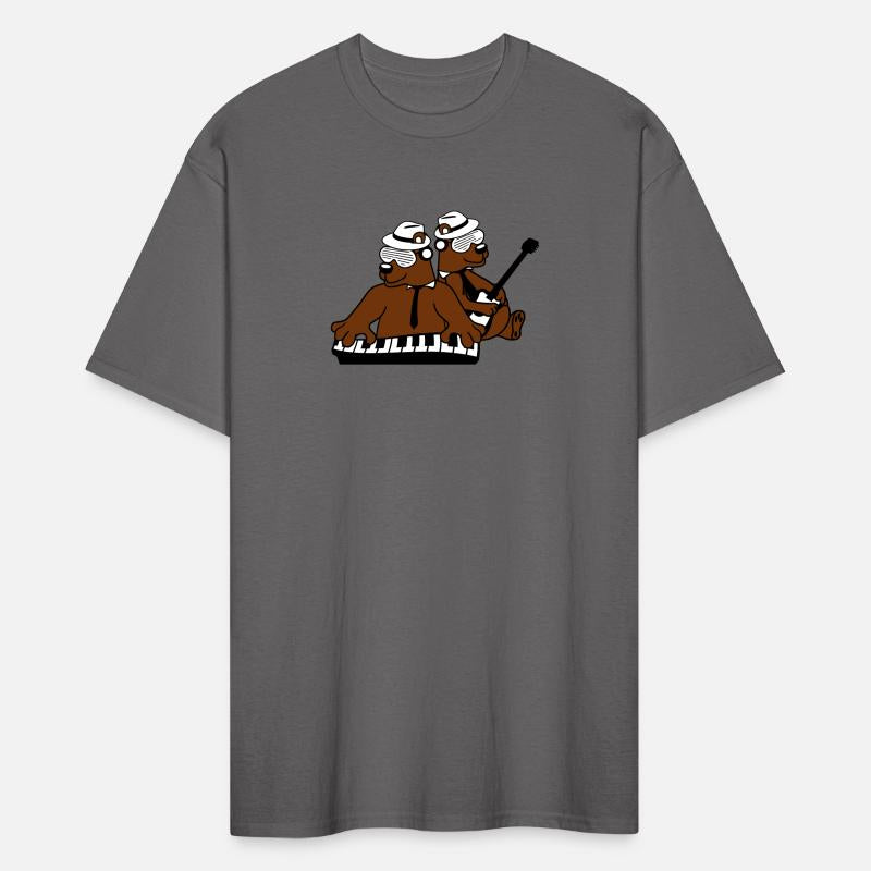 2 Cool Brown Bear Team Friends Playing Band Music