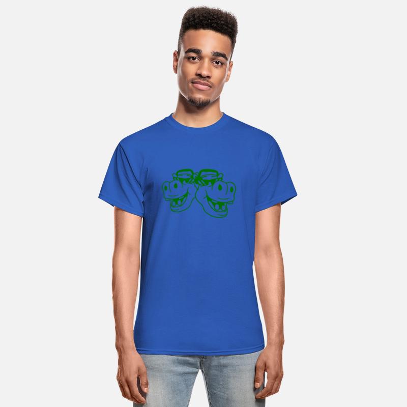 2 Green DJ Laughing Hippo Sunglasses Music Faces
