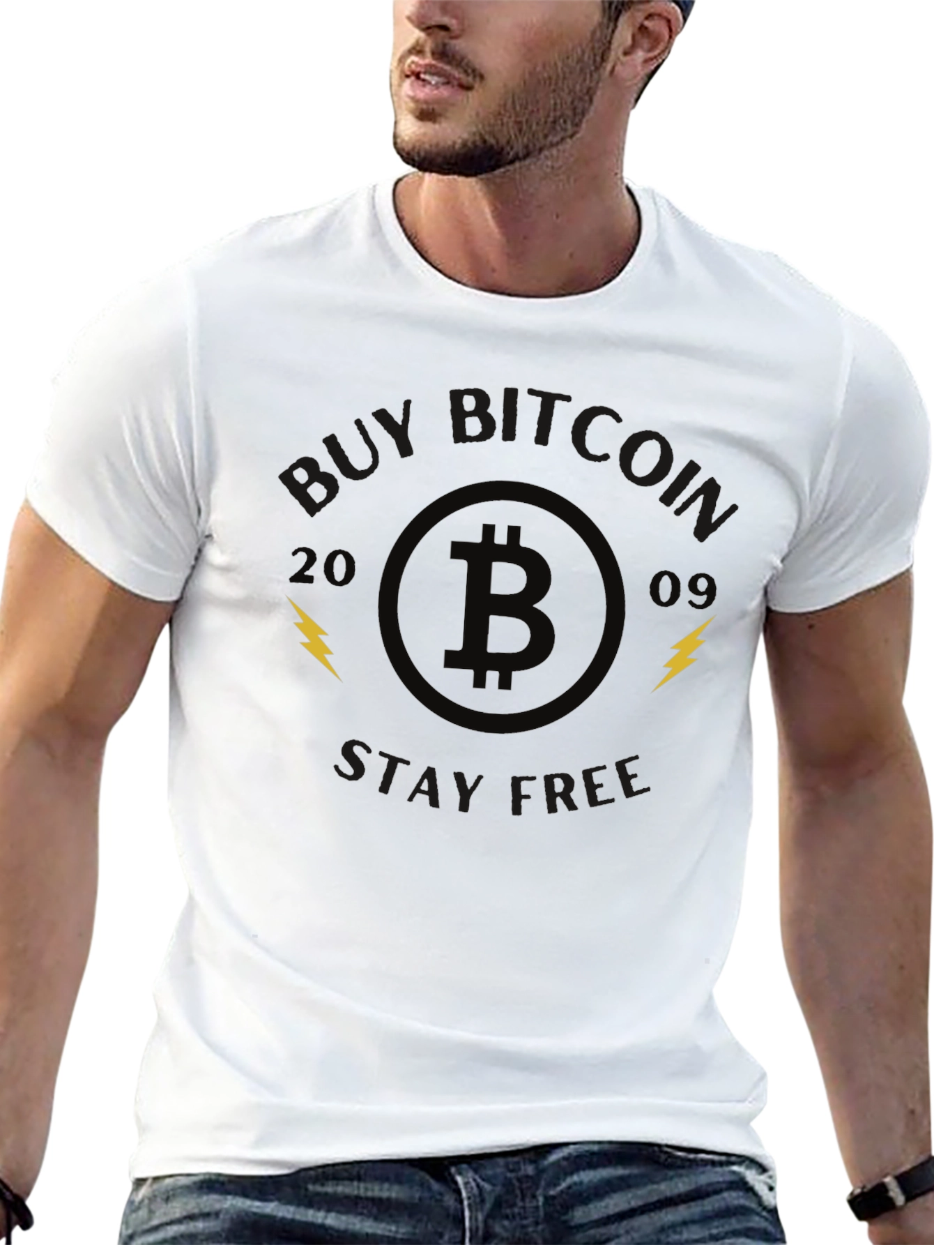 Buy Bitcoin Stay Free T-Shirt