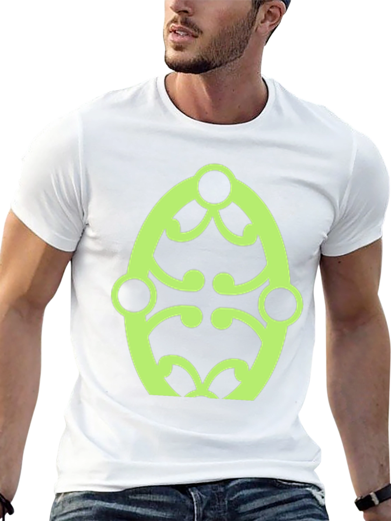 Modern Graphic Black T-Shirt