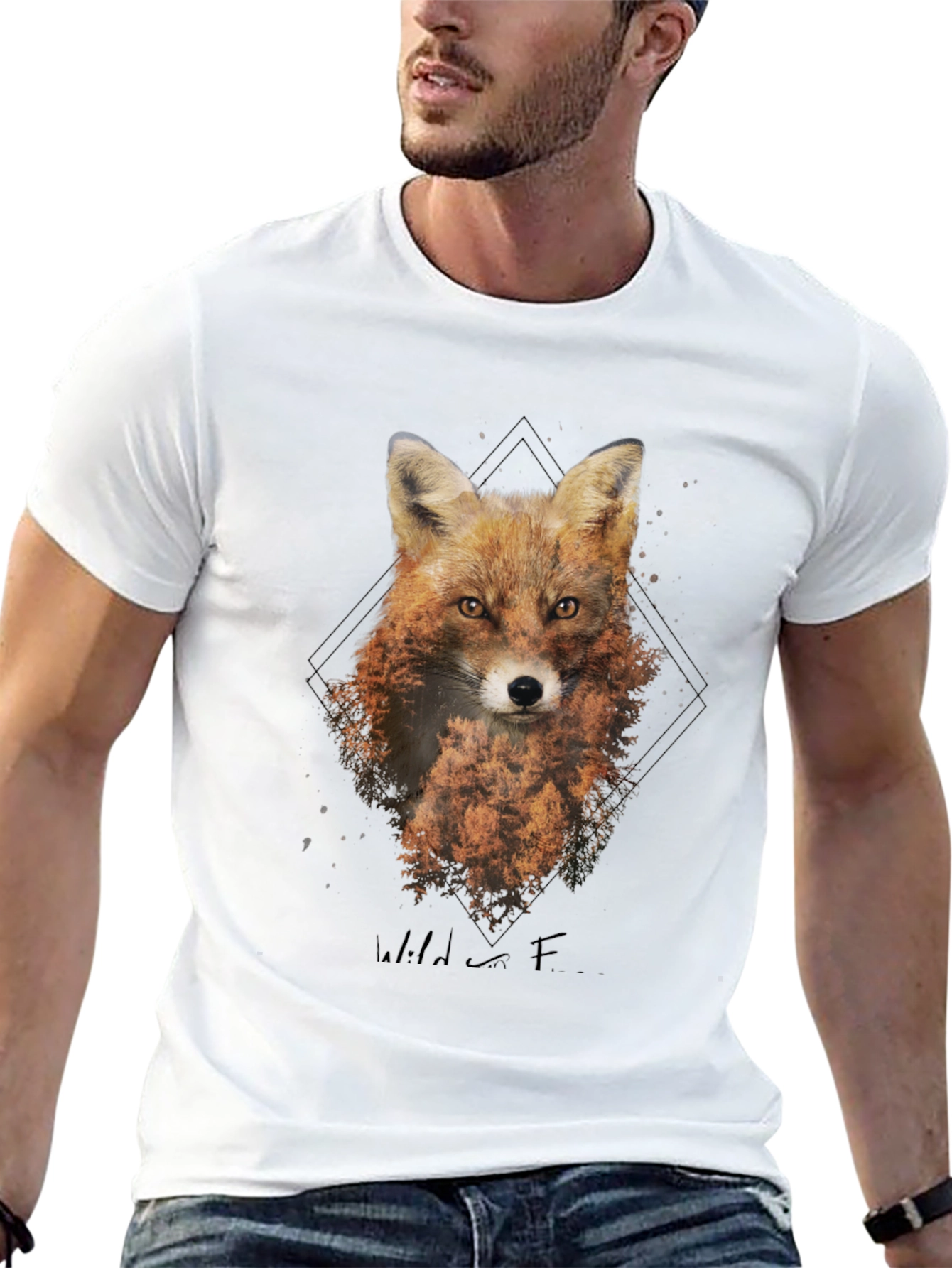 Fox Graphic T-Shirt - Wild Nature Tee