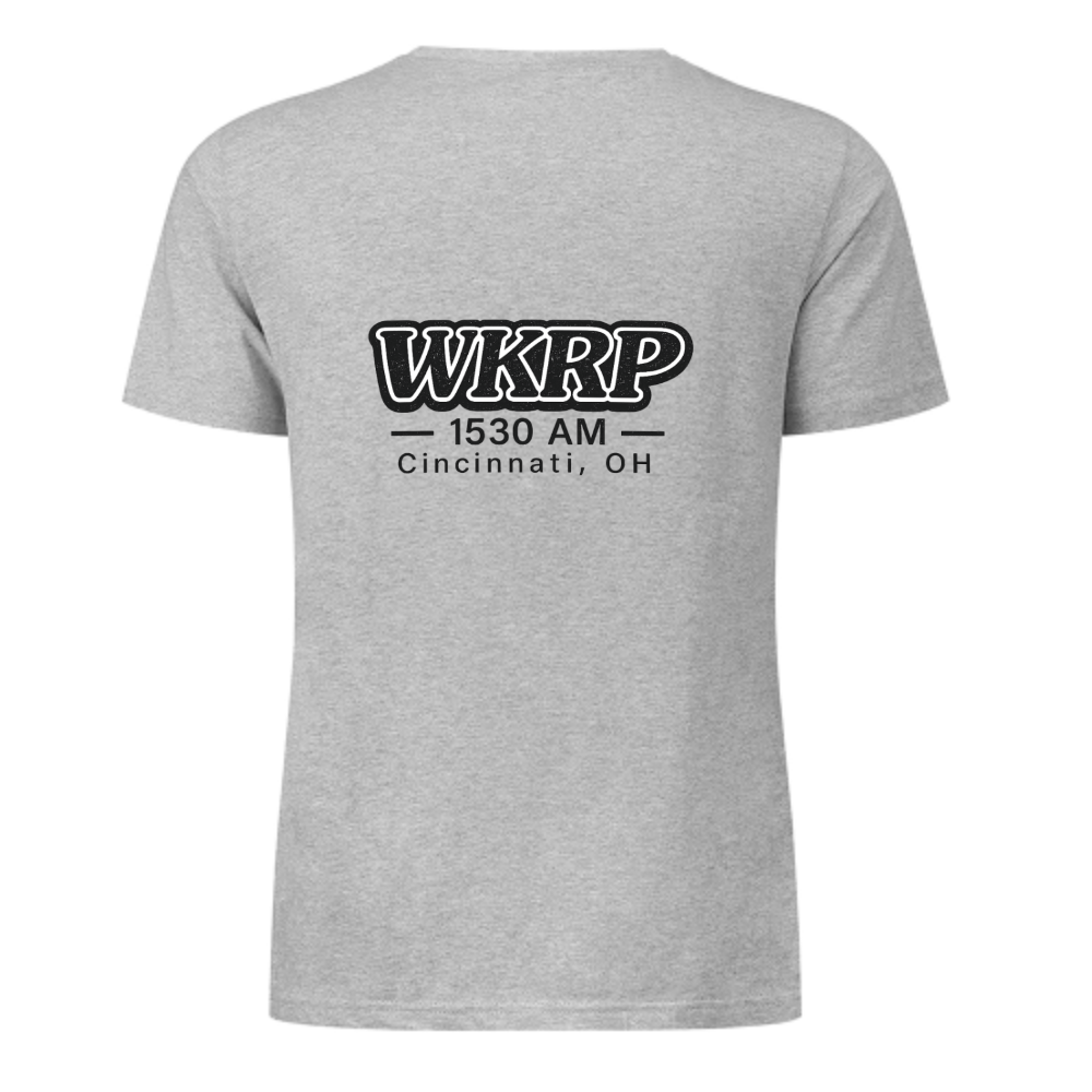 WKRP Cincinnati Retro Radio Graphic Tee – Vintage 1530 AM Inspired T-Shirt(z137)