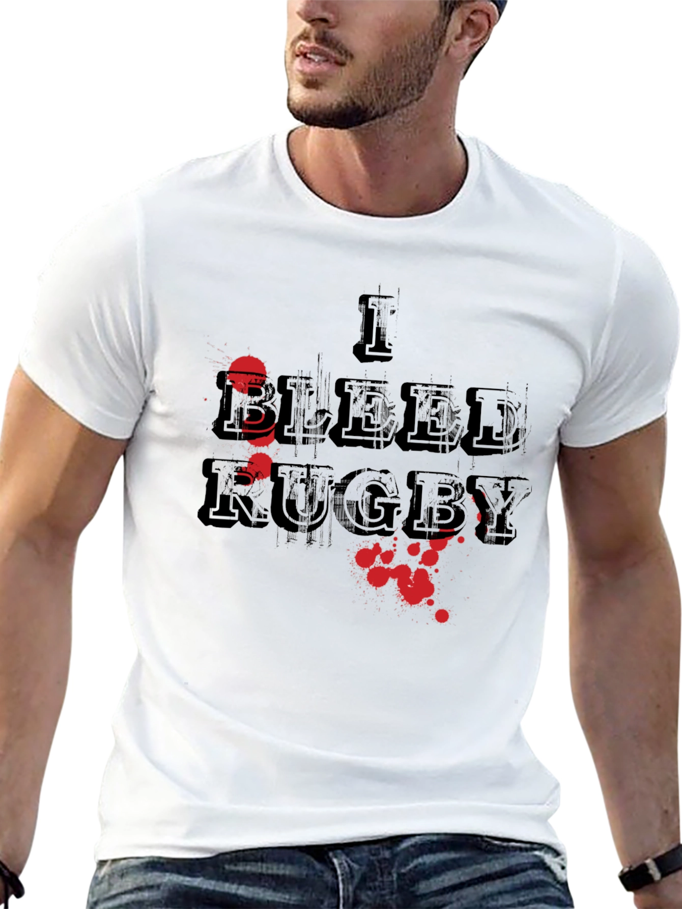I Bleed Rugby Graphic T-Shirt