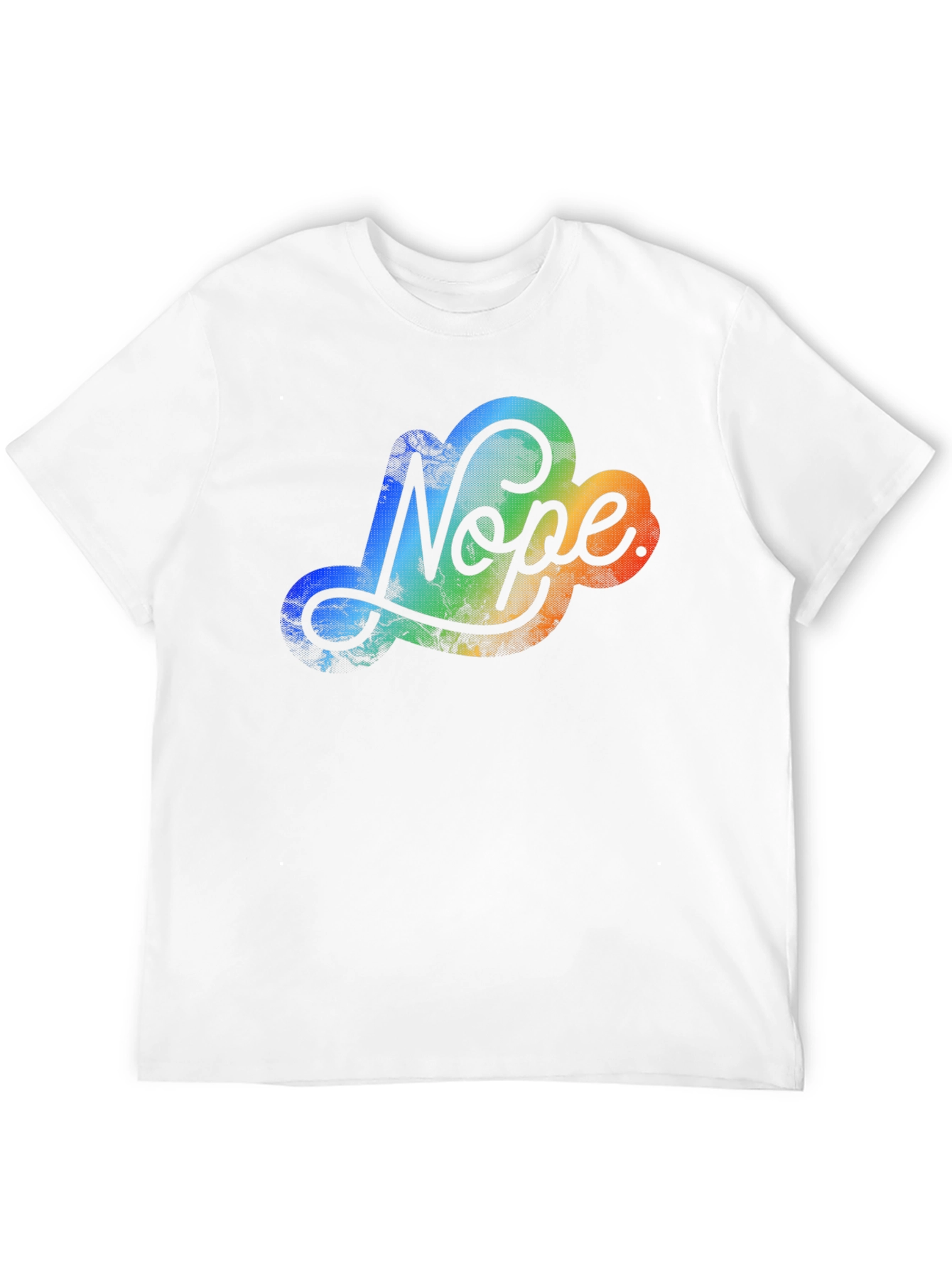 Nope Cloud Graphic T-Shirt - Mens Casual Tee