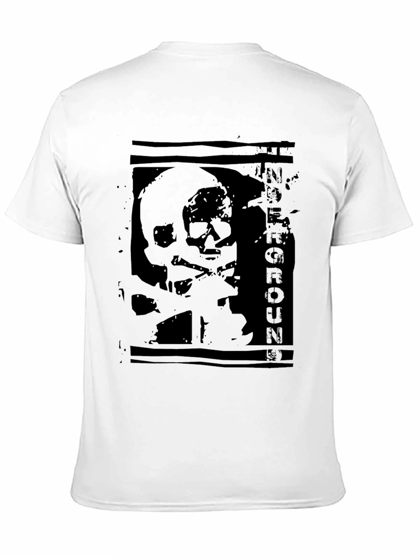 Edgy Skull Graphic Print Black T-Shirt