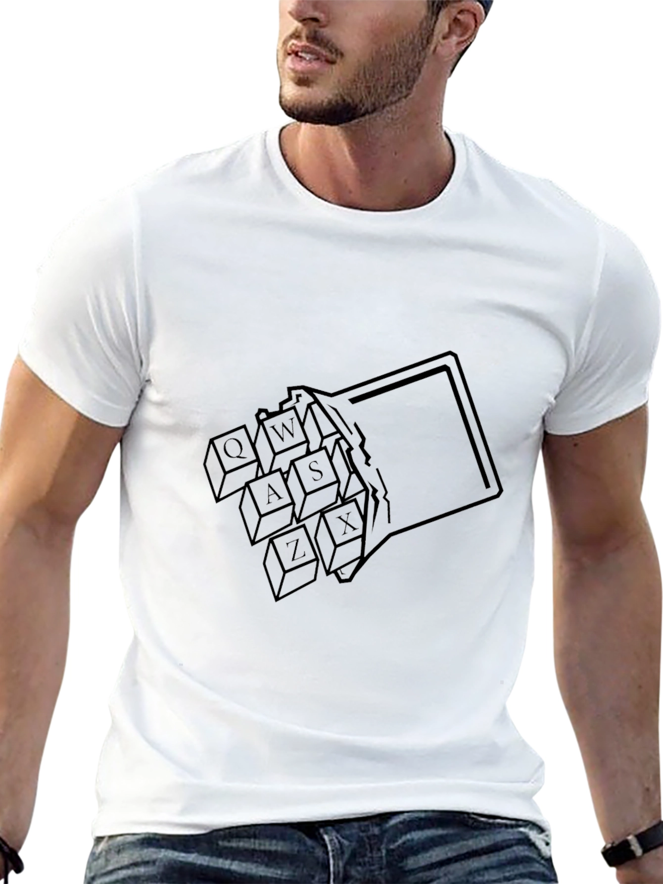 Keyboard Keys T-Shirt - Black