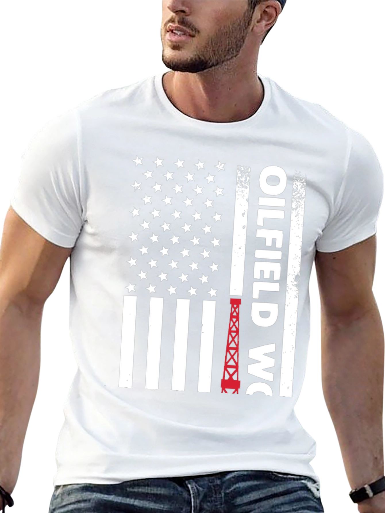 Oilfield Worker Patriotic T-Shirt