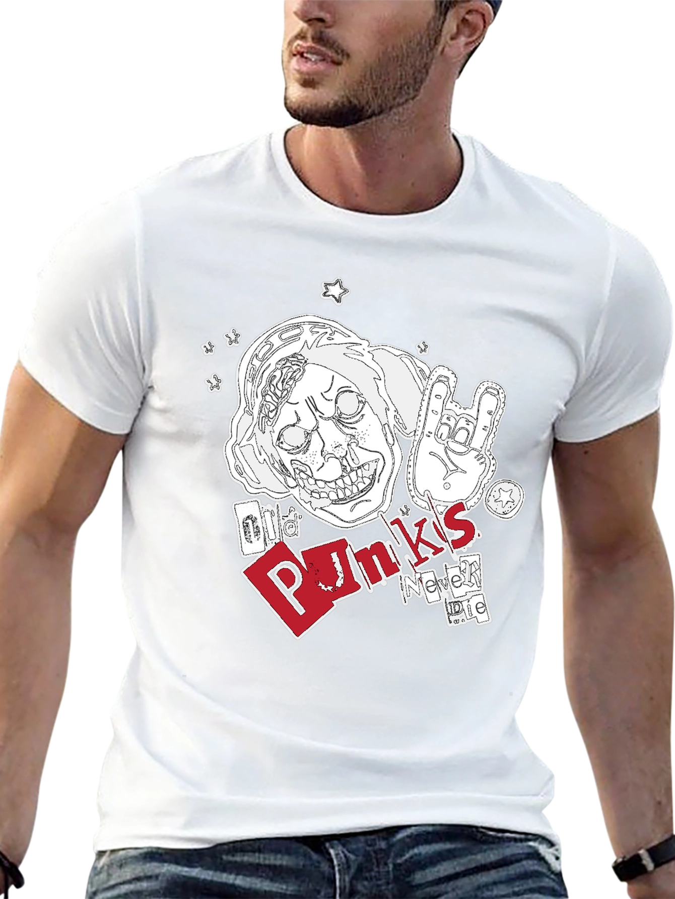 Old Punks Never Die Graphic T-Shirt