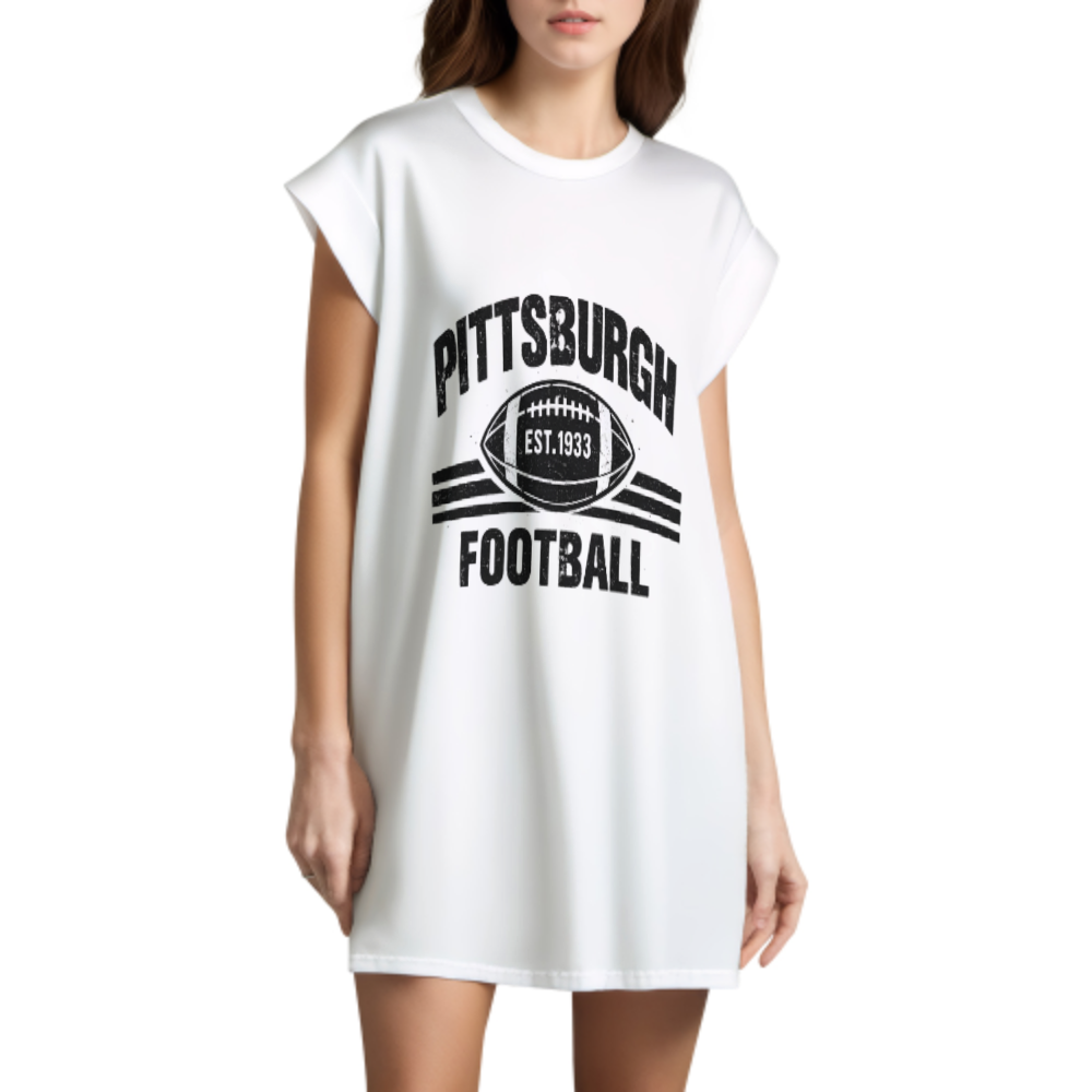 Vintage Pittsburgh Football Graphic Tee – Retro Sports Fan Unisex Shirt(z159)