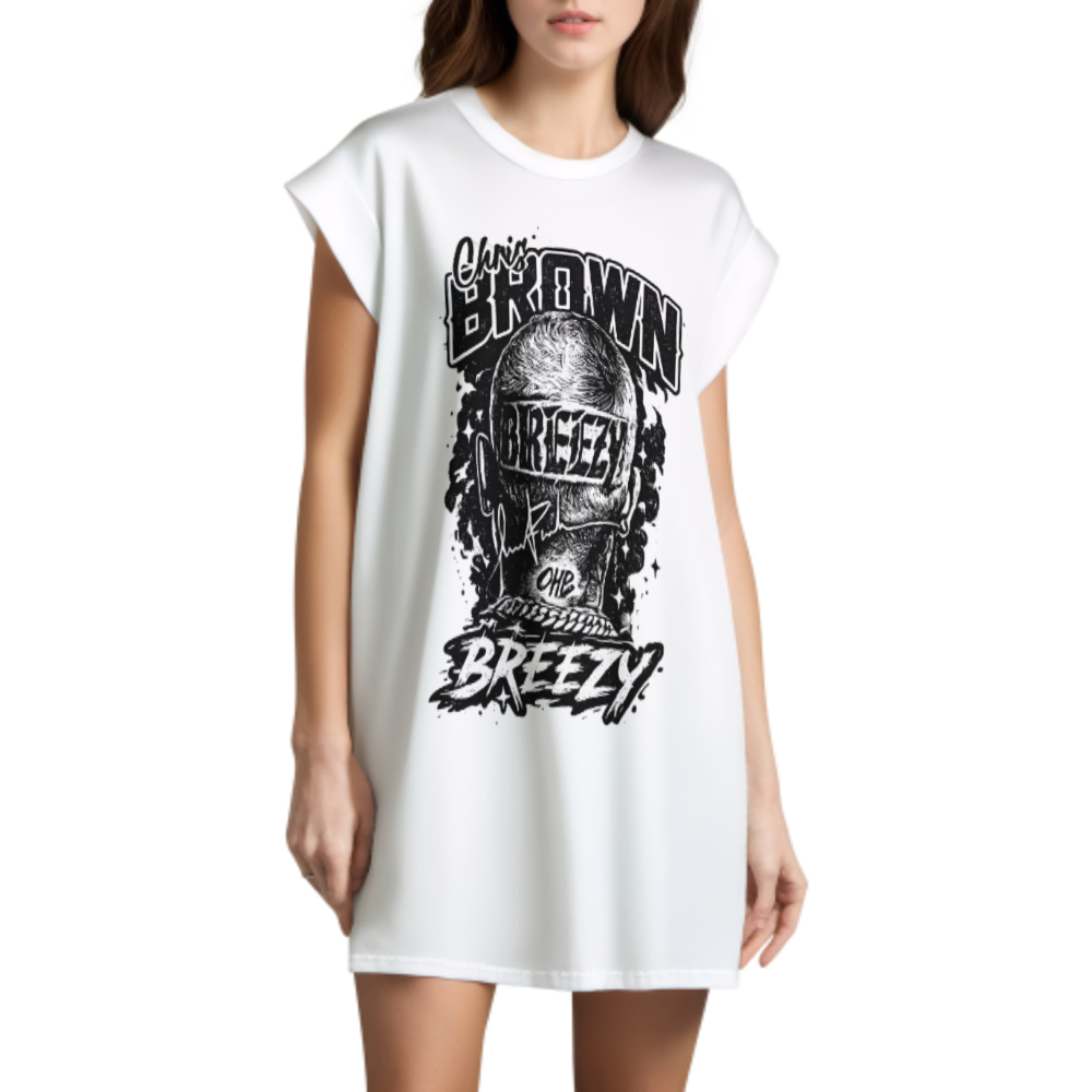 Chris Brown Breezy Graphic T-Shirt – Vintage Hip Hop Streetwear Tee for Fans(z155)