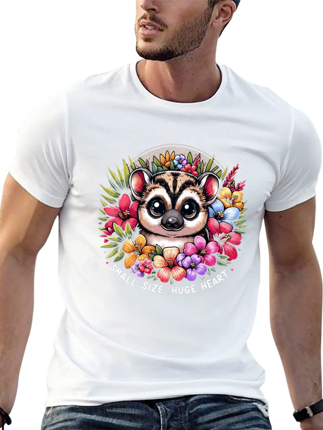 Small Size Huge Heart Lemur T-Shirt