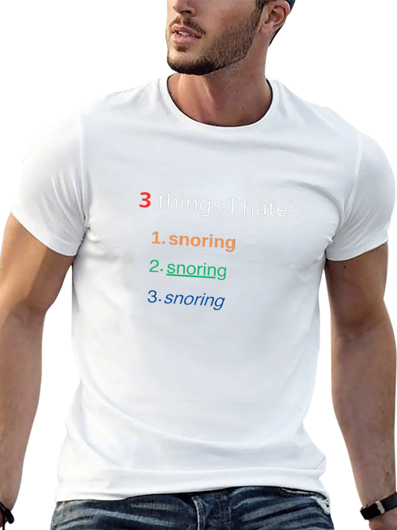Snoring Hater T-Shirt - Funny Sarcastic Tee