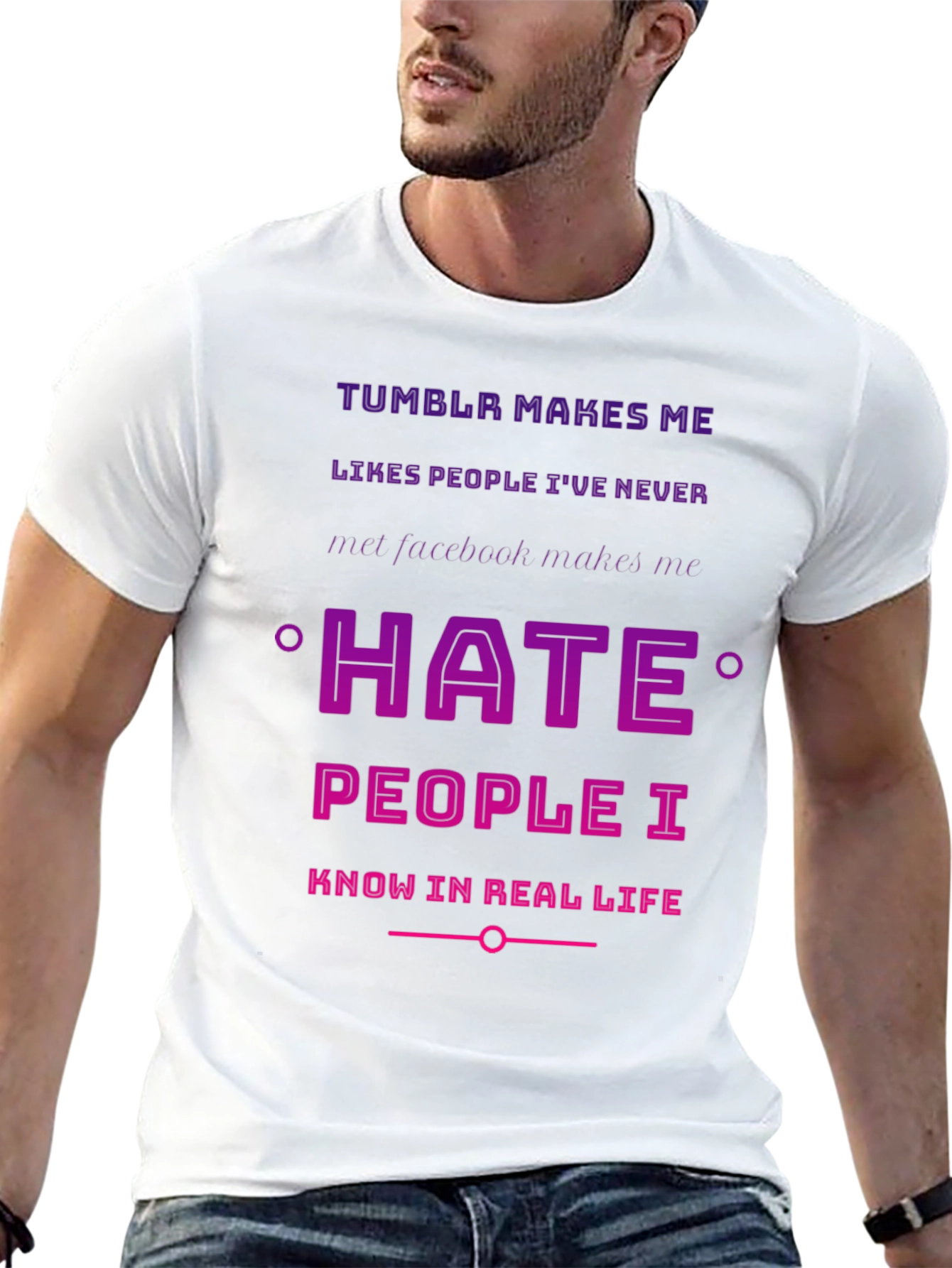 Tumblr vs Facebook Humor T-Shirt
