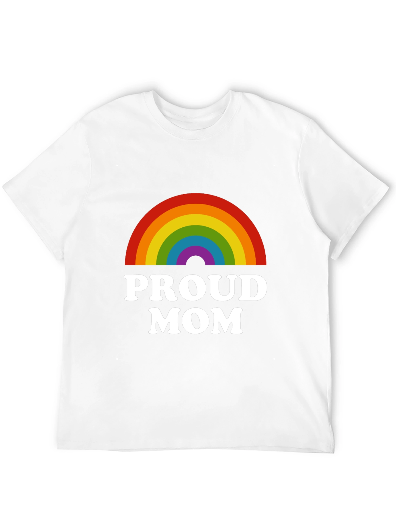 Proud Mom Rainbow Graphic T-Shirt