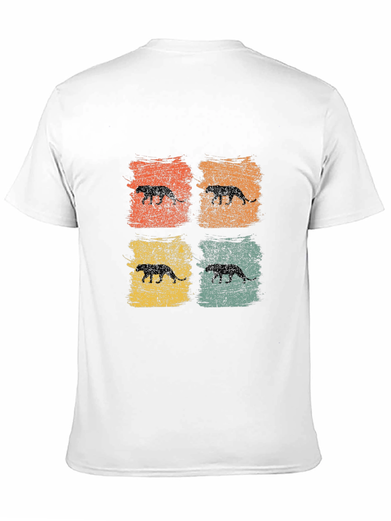 Retro Panther Silhouette Graphic Tee