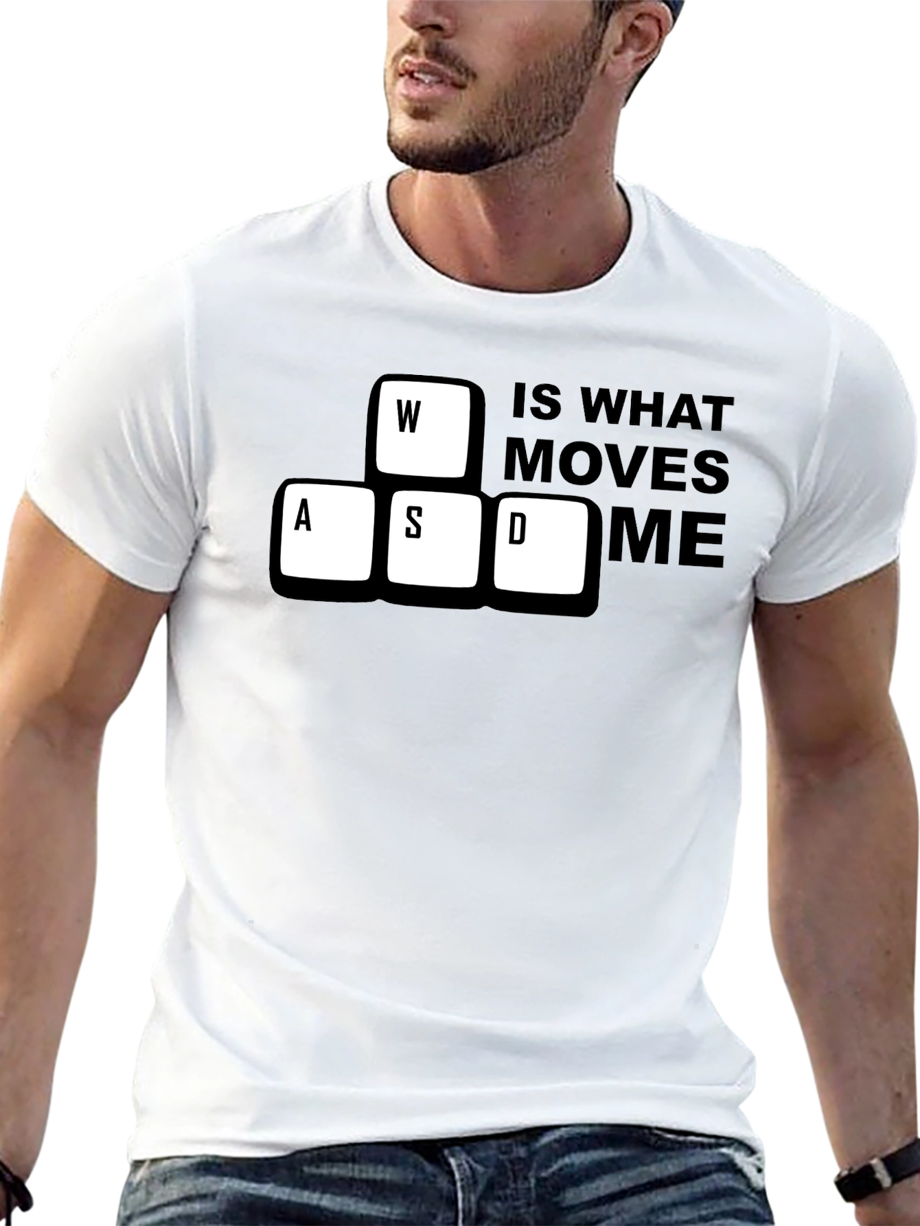 Gamer WASD Keyboard Black T-Shirt