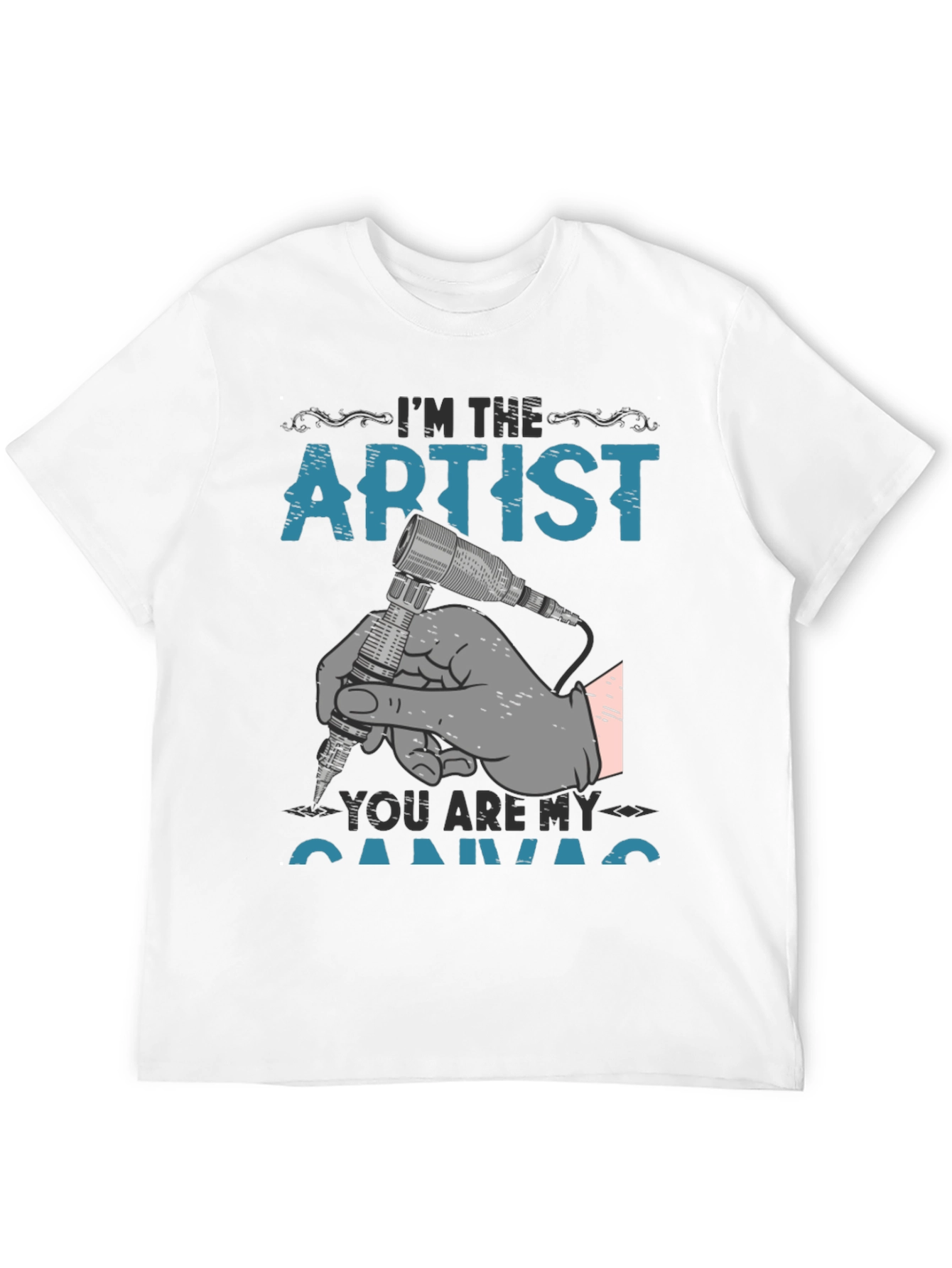Artist Canvas Graphic T-Shirt - Tattoo Style