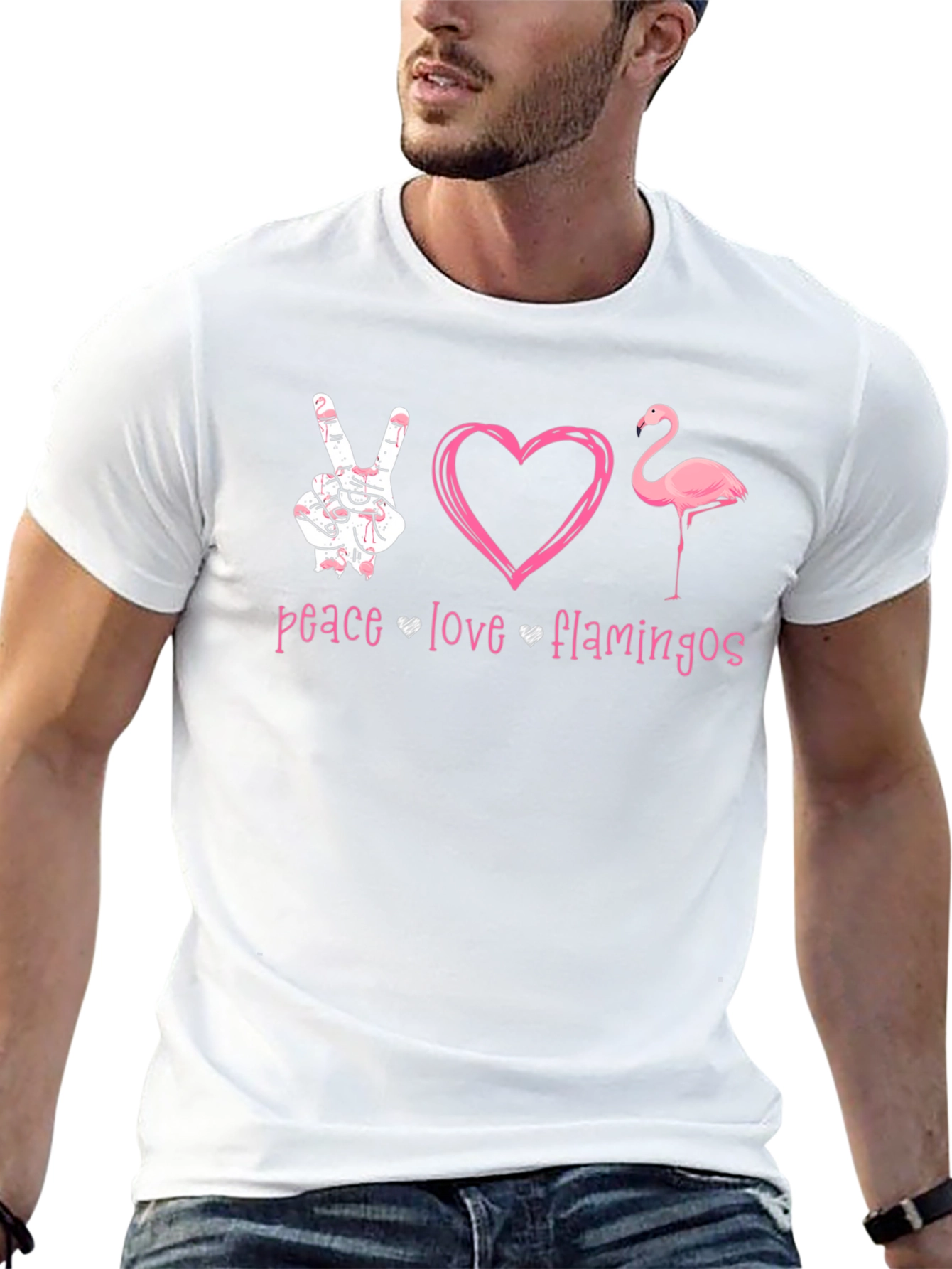 Peace Love Flamingos T-Shirt