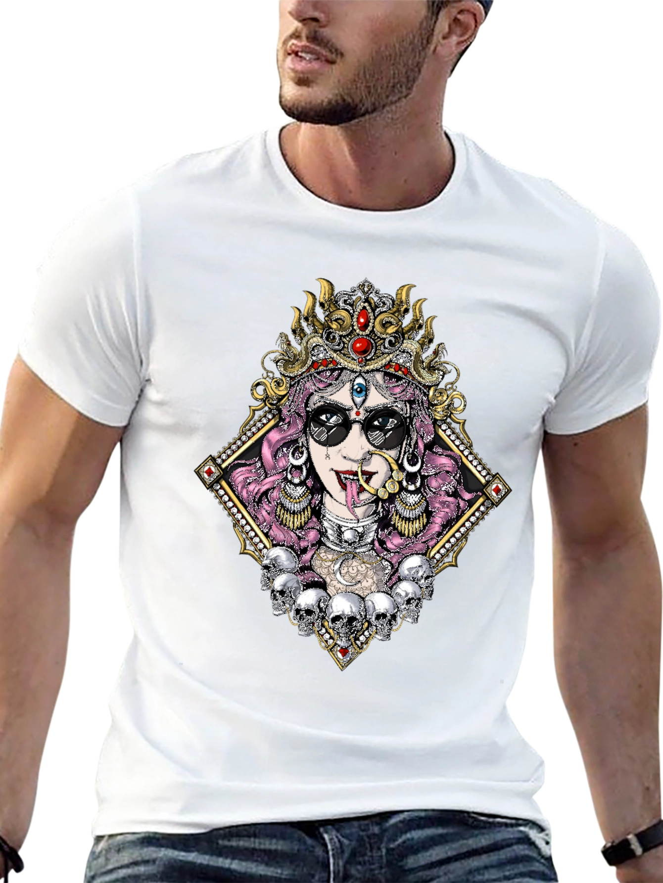 Kali T-Shirt with Skull Design
