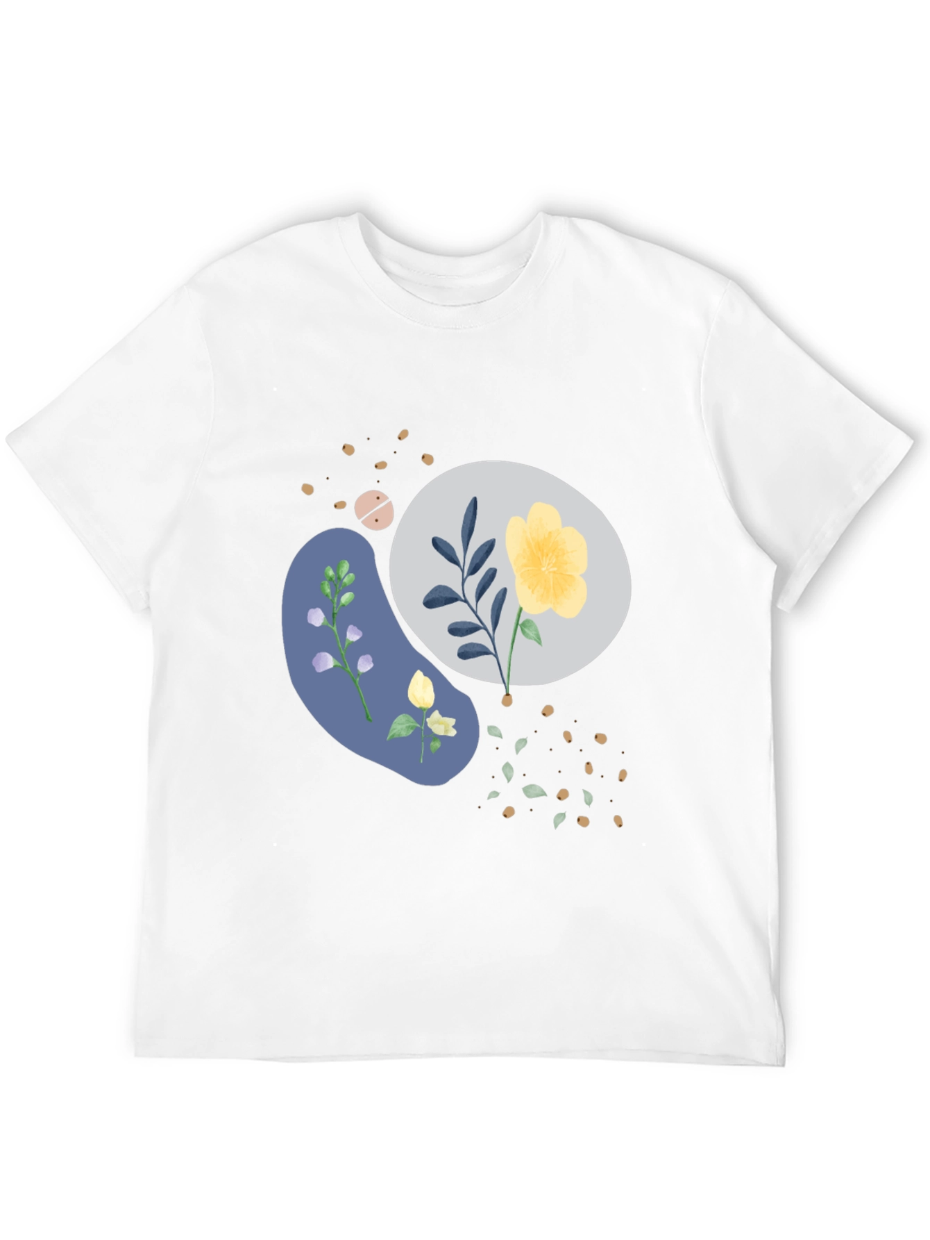 Floral Graphic Black T-Shirt