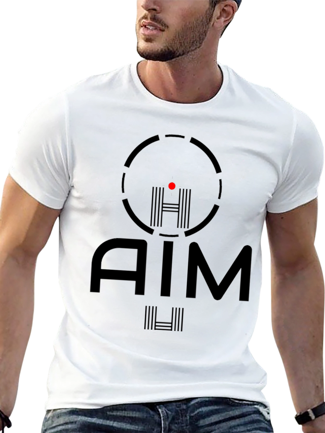 AIM Black Graphic Tee - Target Design