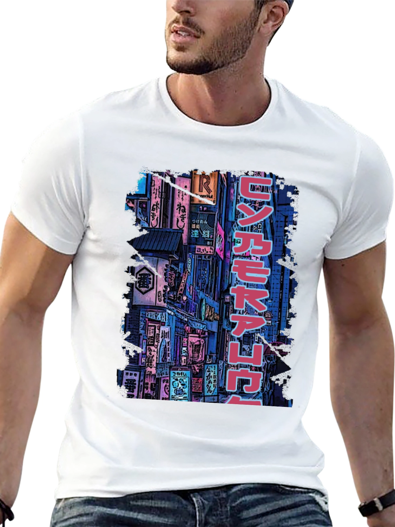 Cyberpunk Tokyo Street Style Graphic T-Shirt
