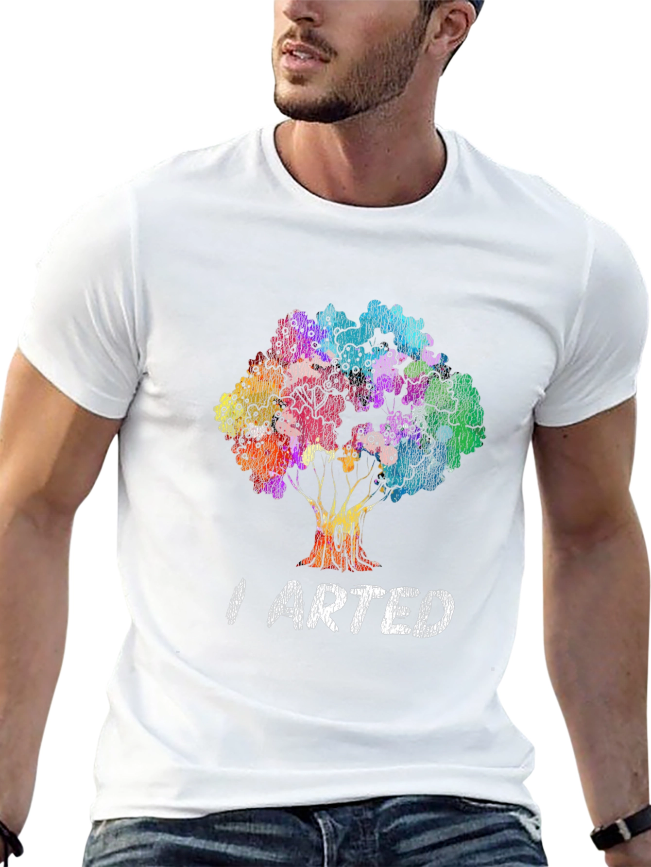 Artistic Tree Graphic Tee - I Arted