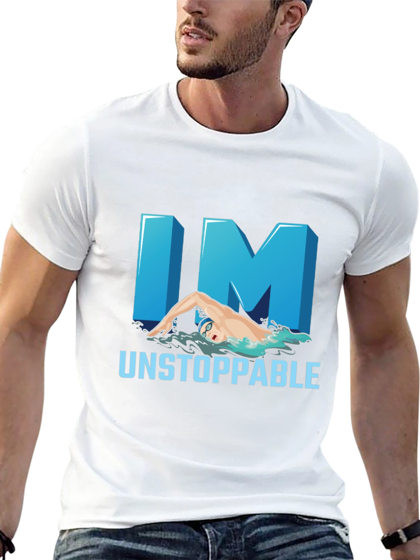 Unstoppable Swimmer Graphic Tee