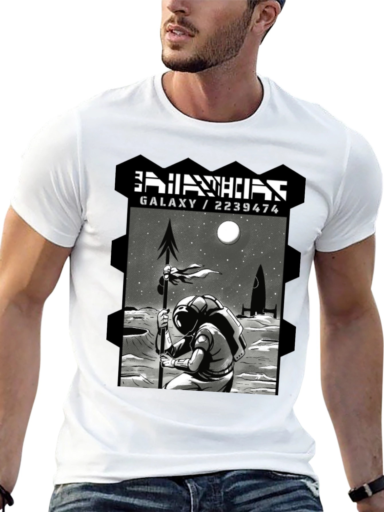 Astronaut Galaxy T-Shirt - Sci-Fi Graphic Tee