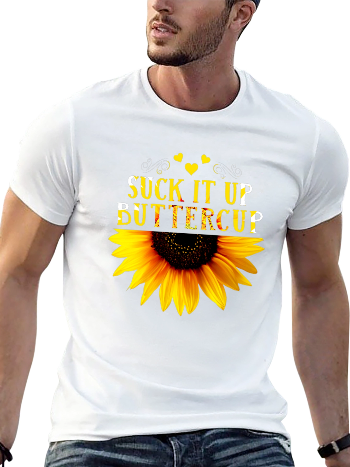 Suck It Up Buttercup Sunflower Graphic T-Shirt