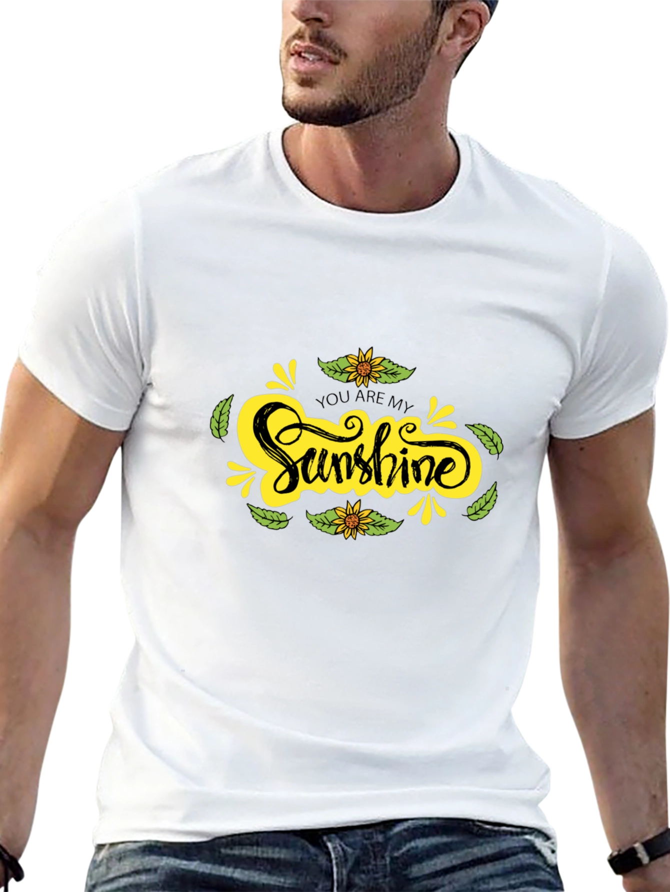 Sunshine Graphic Black T-Shirt - Comfort & Style