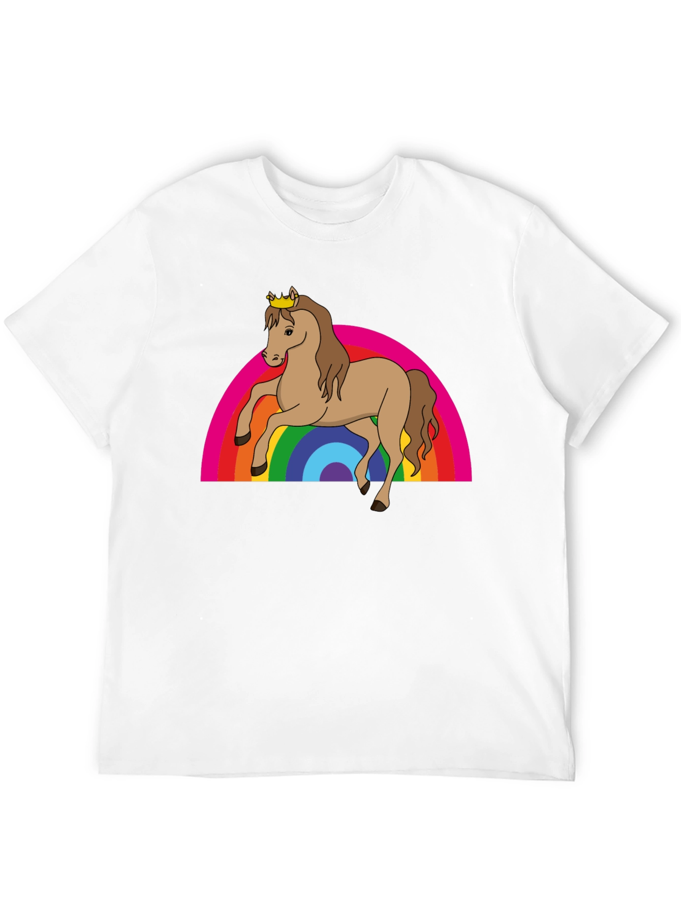 Rainbow Horse Tee - Magical & Fun!
