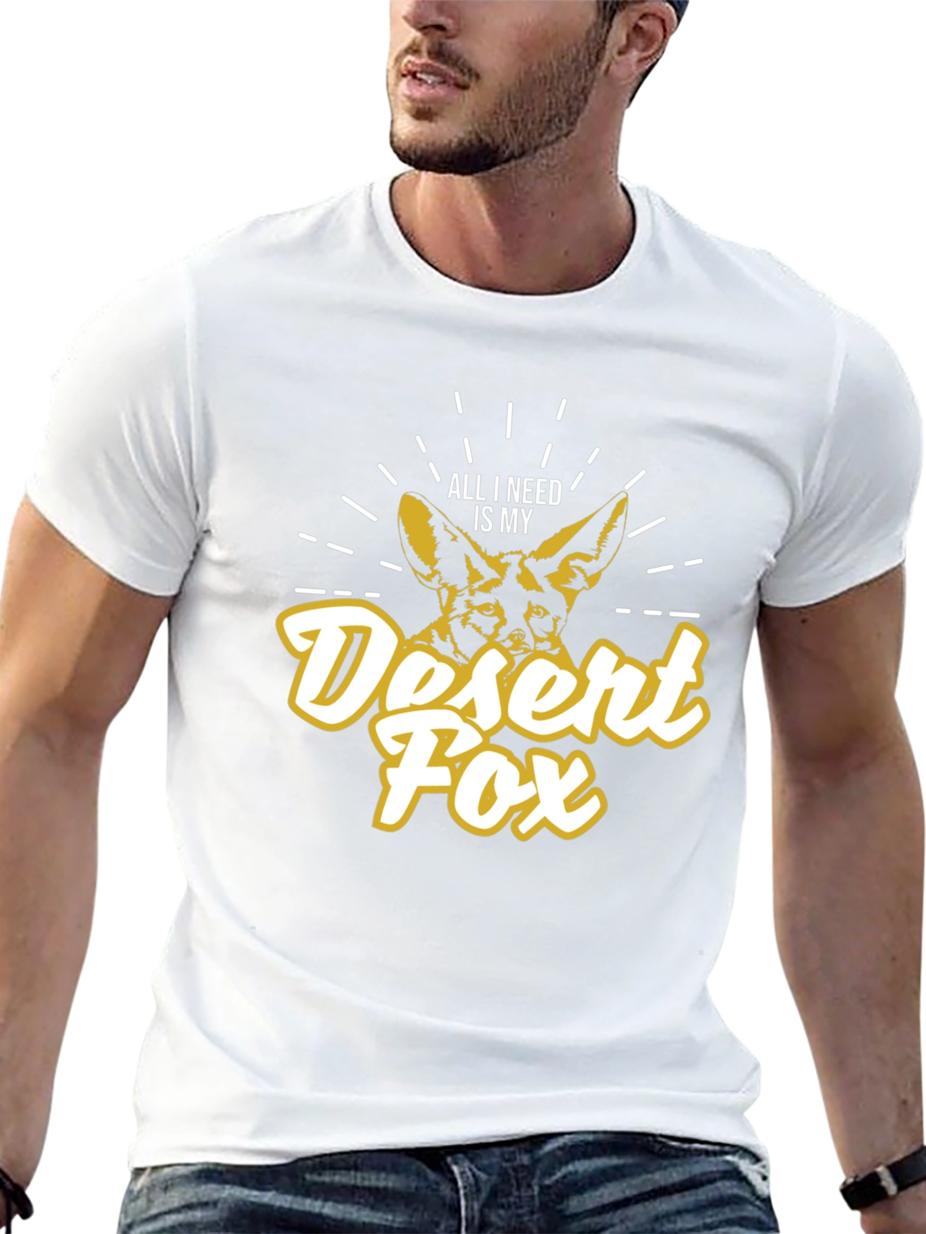 Desert Fox Graphic T-Shirt - Unisex Black Tee