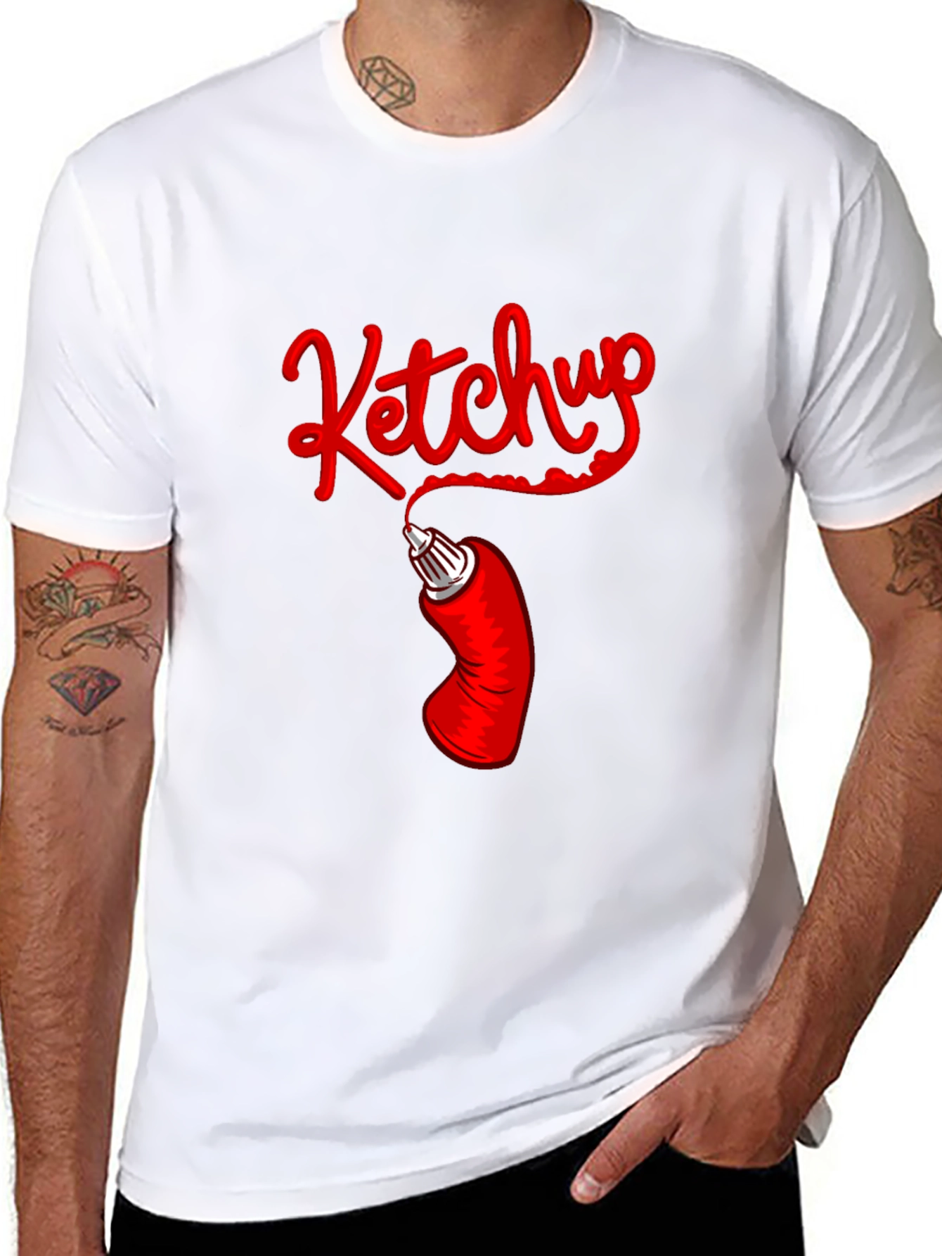 Ketchup T-Shirt - Novelty Food Graphic Tee