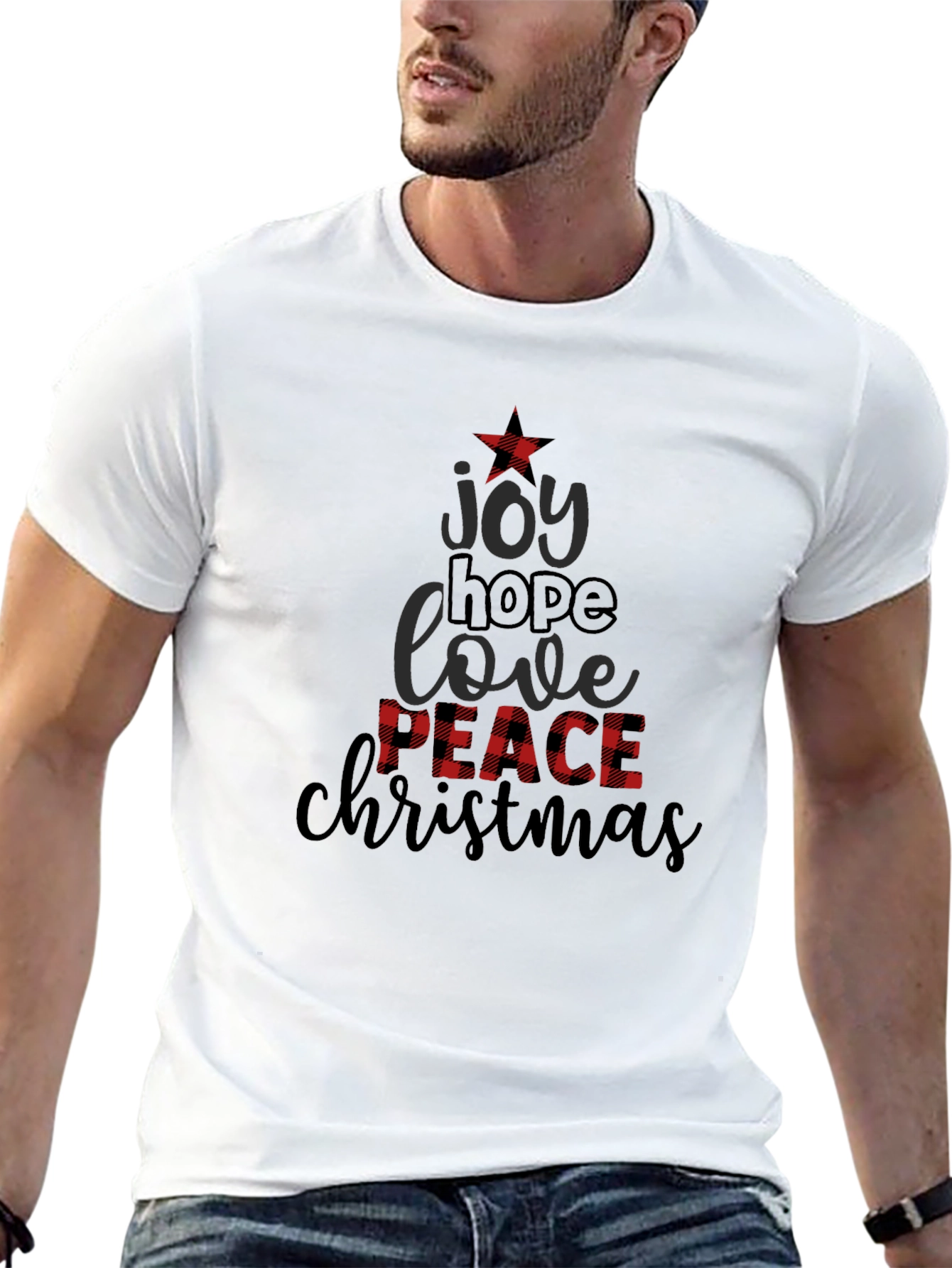 Festive Christmas Tree Graphic Tee