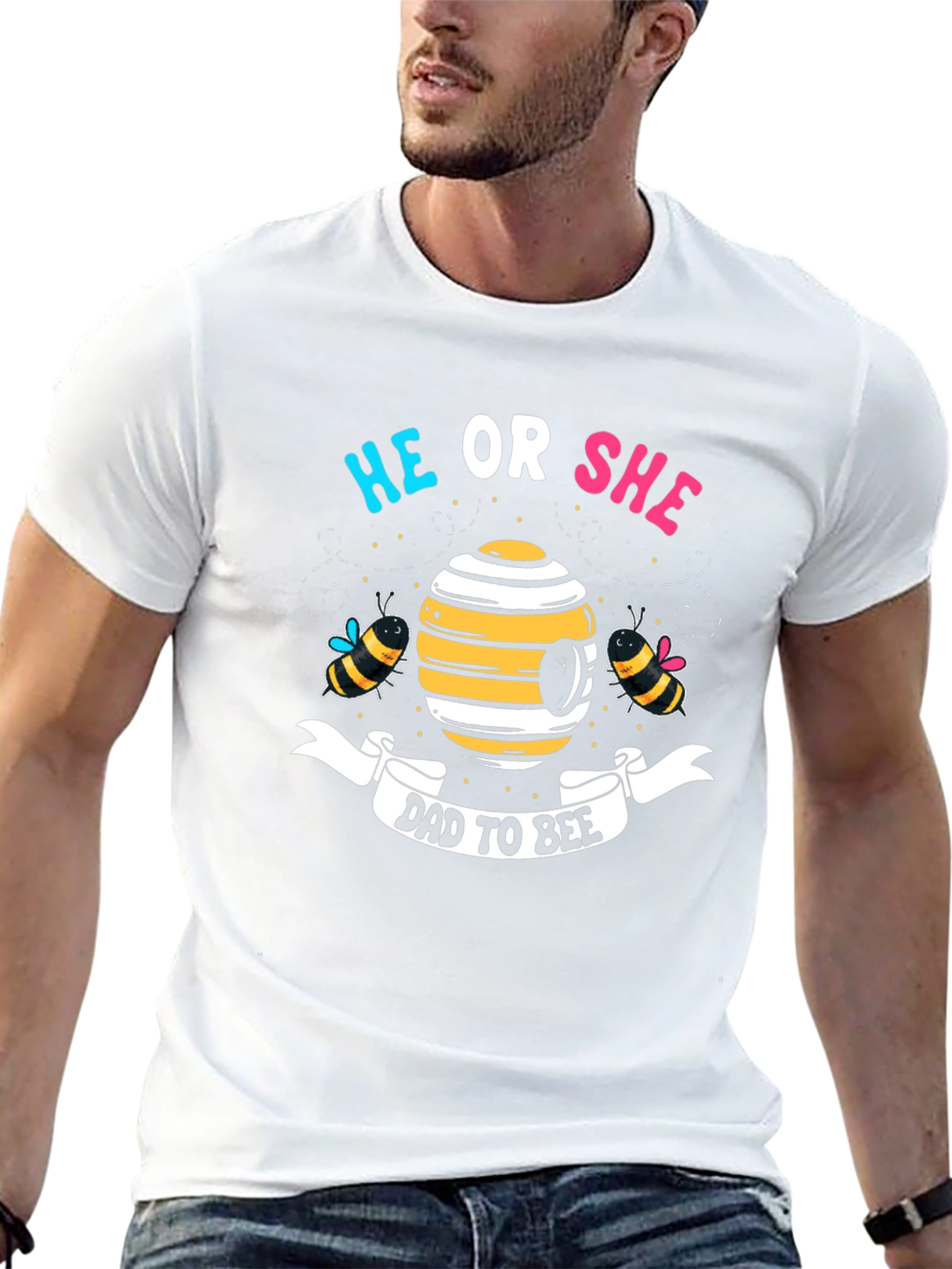 Dad To Bee Gender Reveal T-Shirt