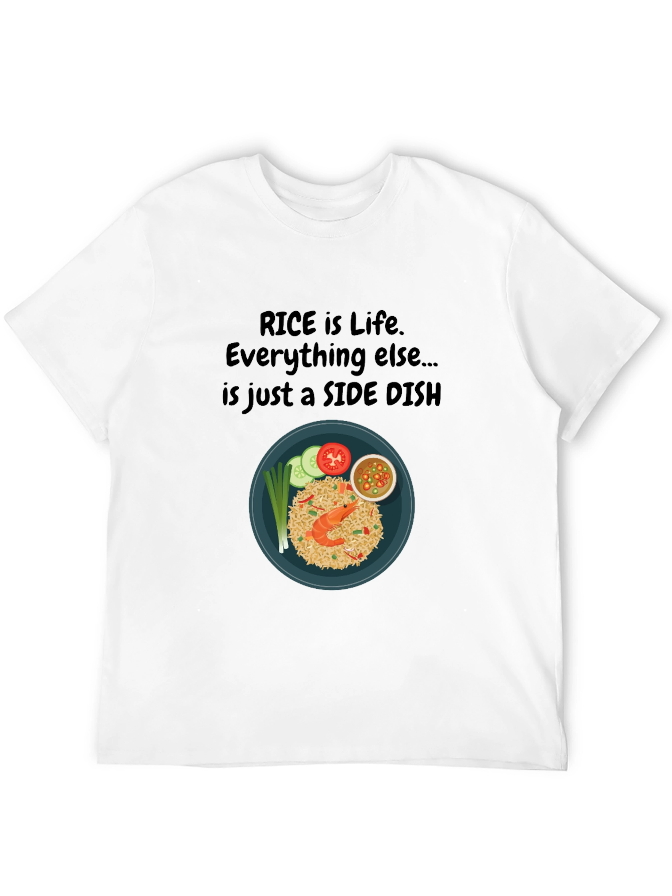 Rice is Life T-Shirt: Foodie Graphic Tee
