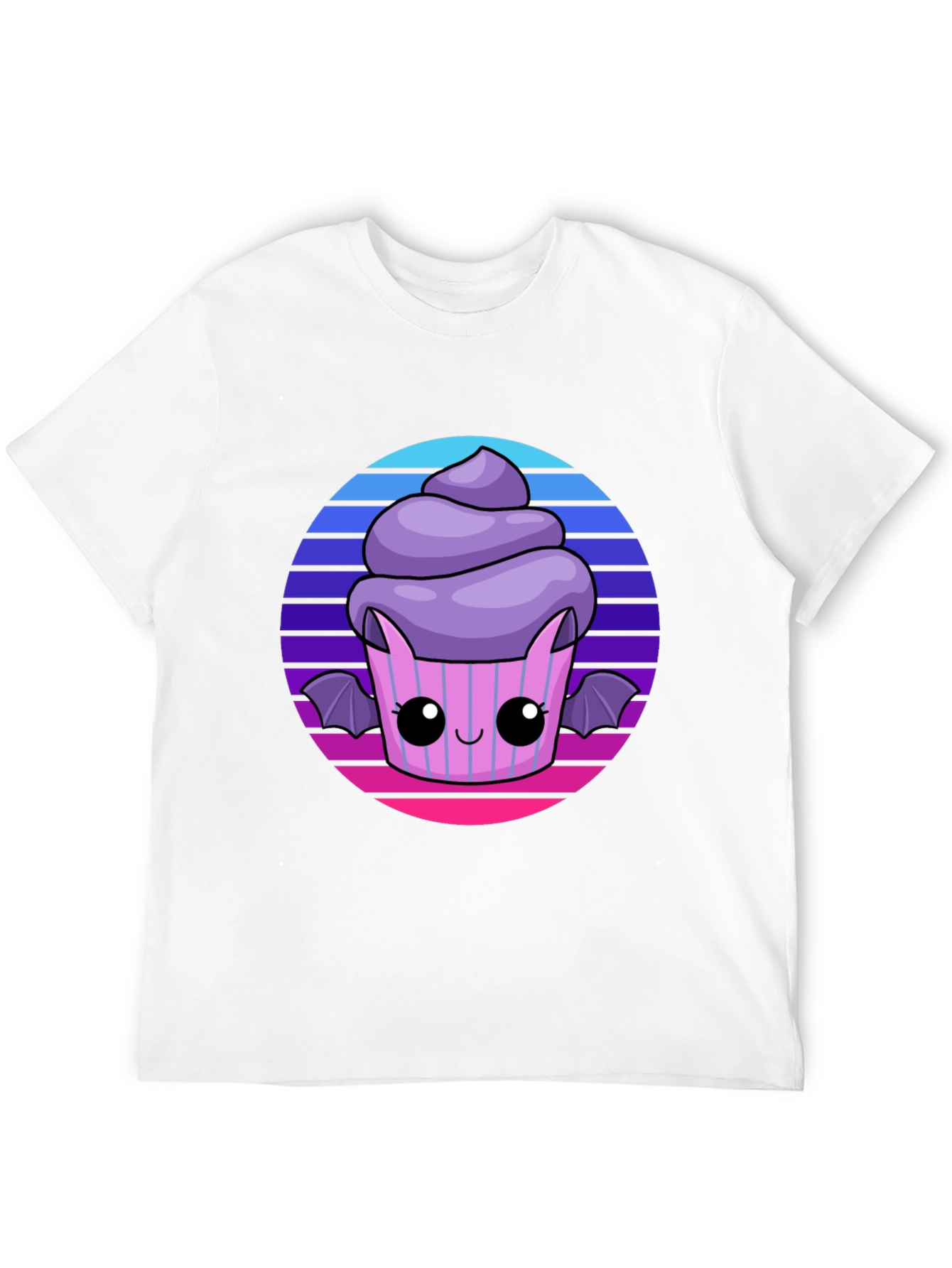 Cute Spooky Bat Cupcake Tee - Fun Halloween Shirt
