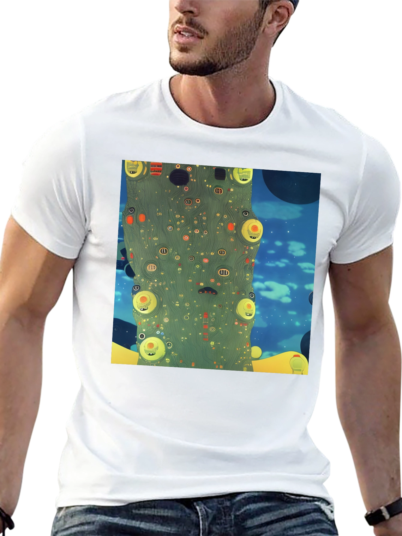 Abstract World Print Tee