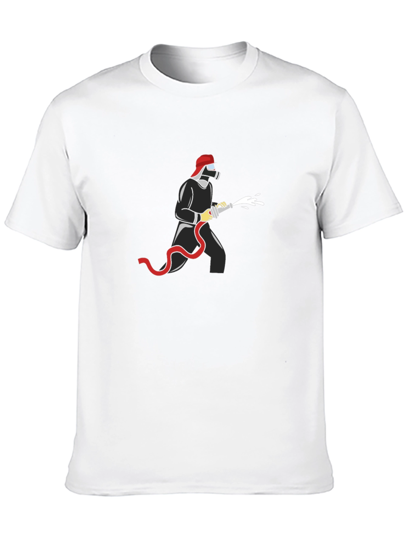 Firefighter Graphic T-Shirt - Bold Black Tee