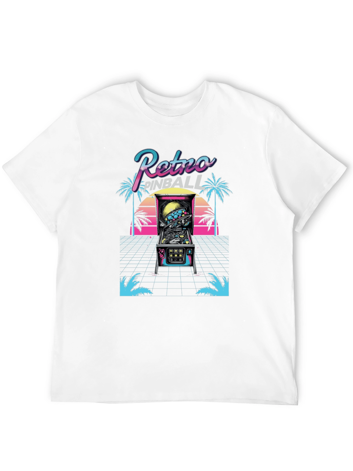 Retro Pinball T-Shirt - 80s Arcade Style