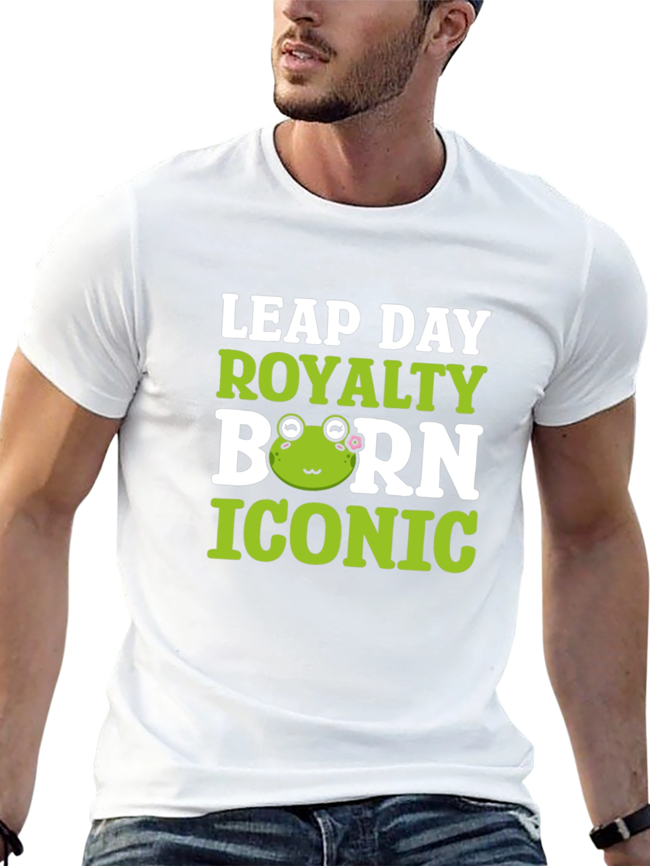 Leap Day Royalty Born Iconic Frog T-Shirt
