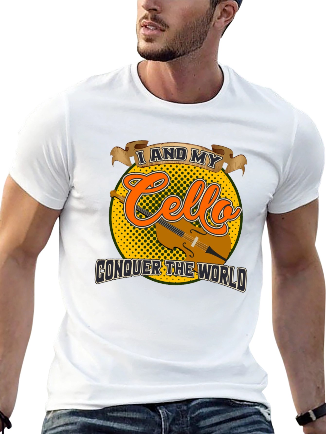 Cello Conquer T-Shirt: Musician Graphic Tee