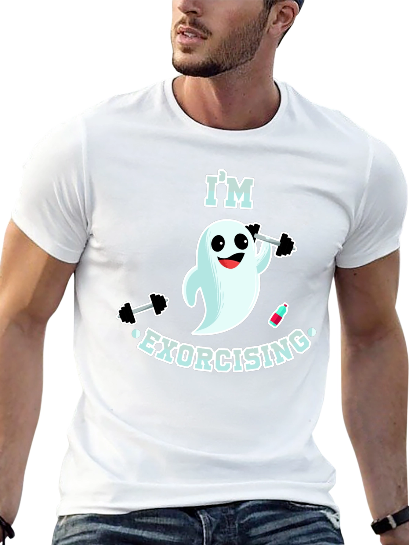 Im Exorcising Funny Ghost Gym T-Shirt