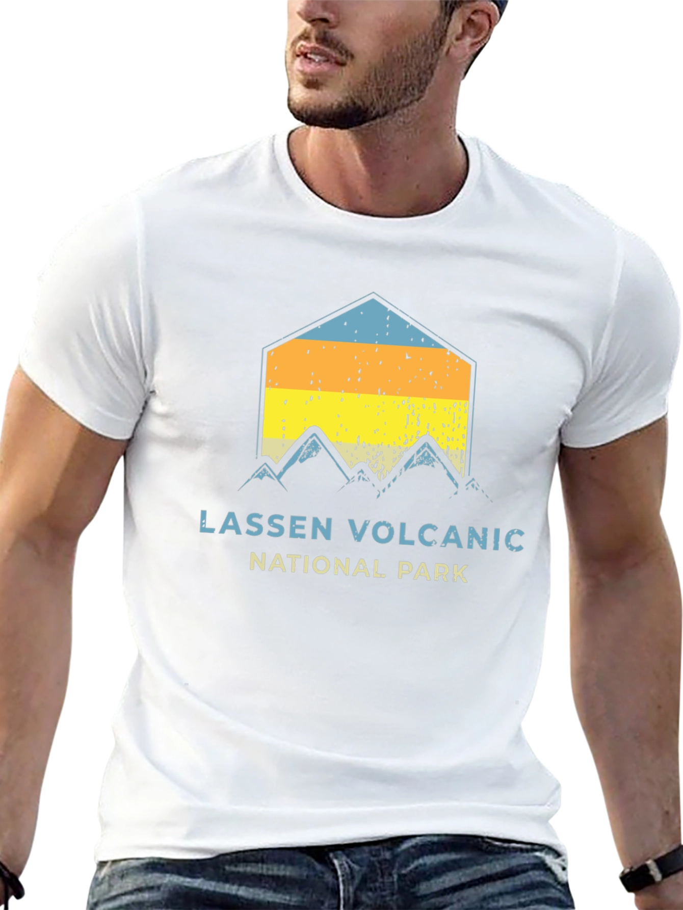Lassen Volcanic National Park Black Graphic T-Shirt